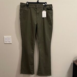 El Dorado Slim Bootcut Ultra Stretch Olive Green Jeans NEW